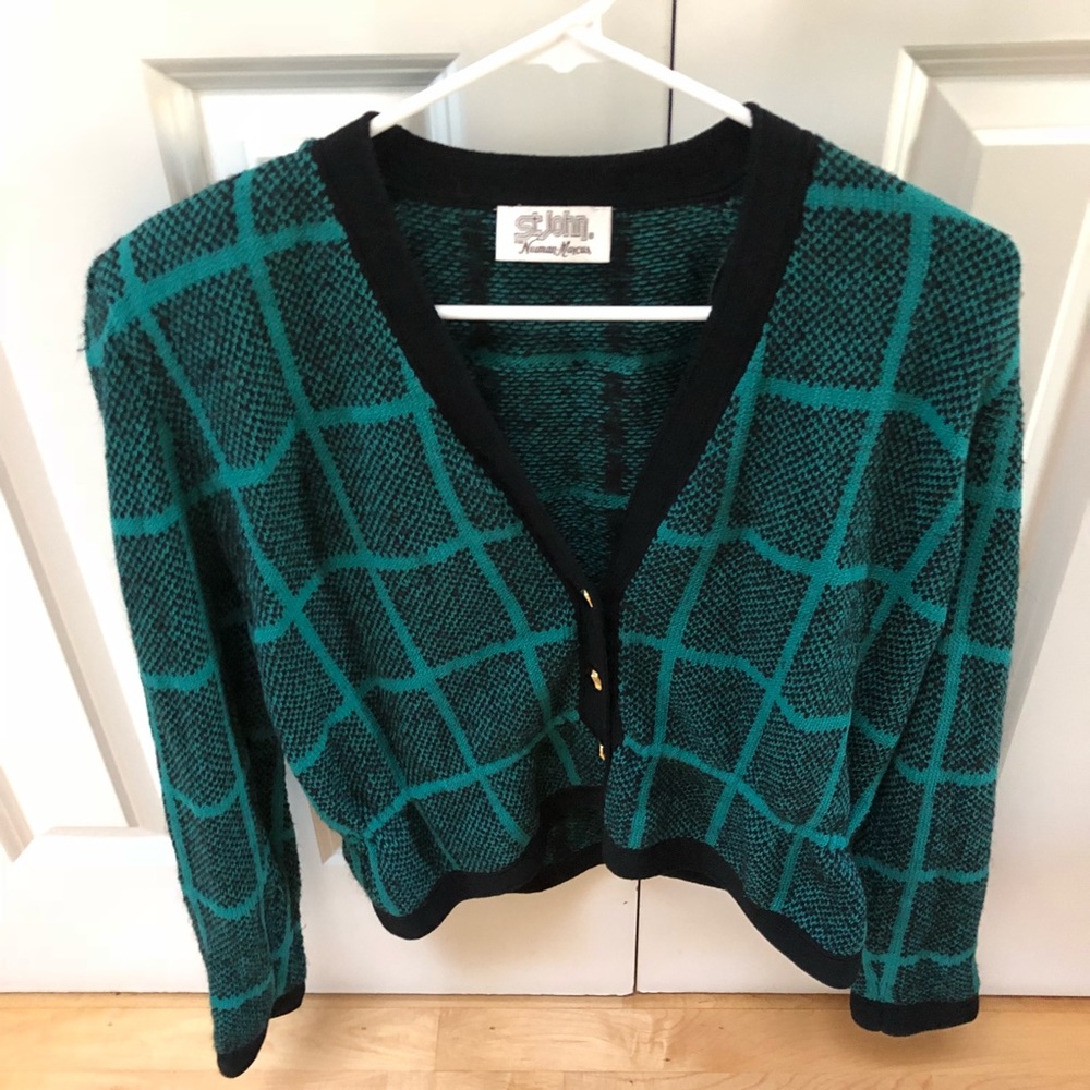 St. John knit cropped jacket